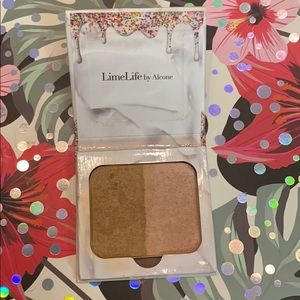Limelife birthday cake blush and bronzer duo